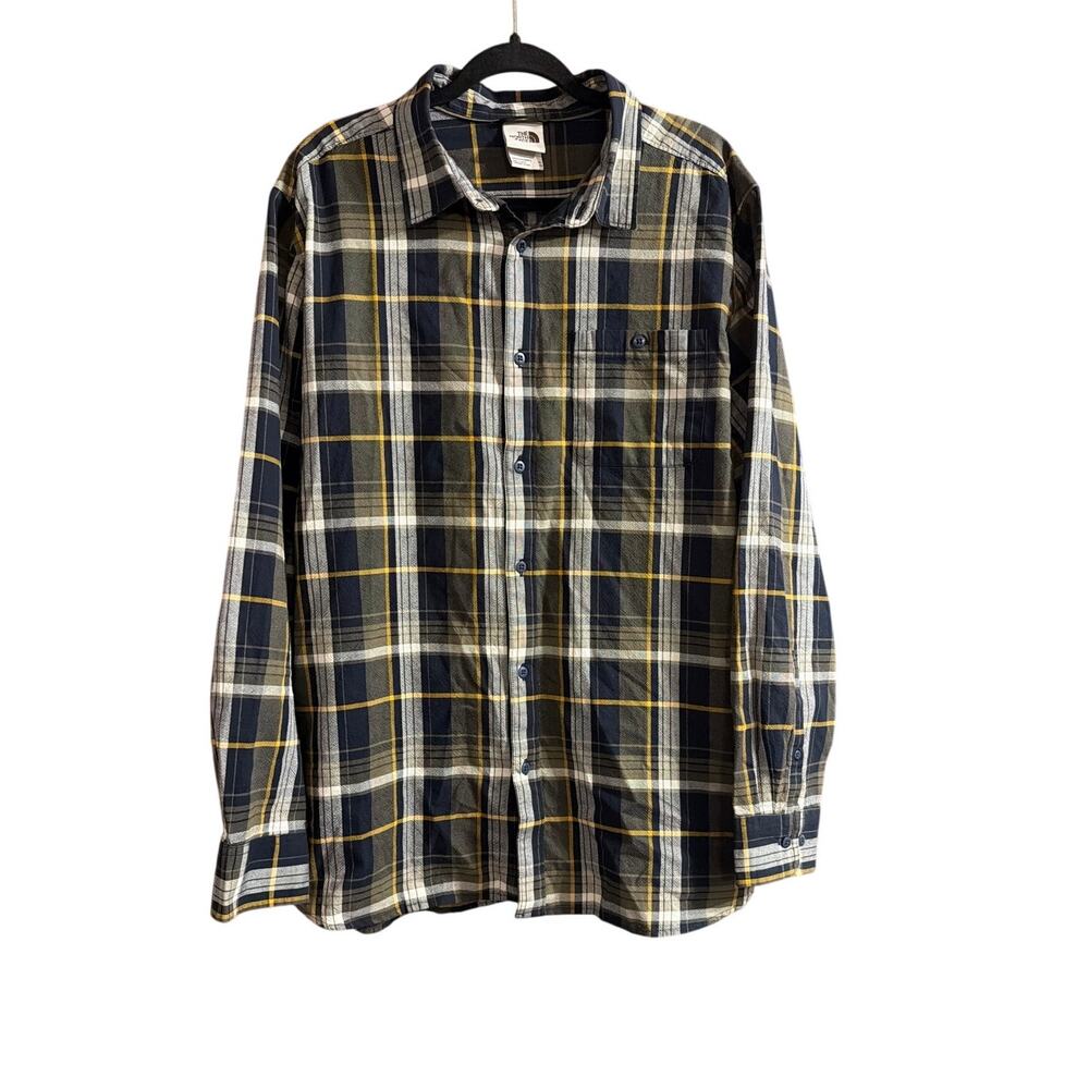 The North Face TNF Men's Plaid Long Sleeve Button Down Shirt Size Extra Large XL